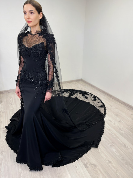 OLIVIA 3D floral corset gown