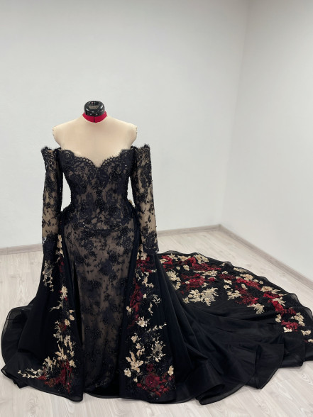 AGATHA corset dress with detachable skirt