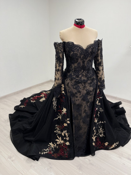 AGATHA corset dress with detachable skirt