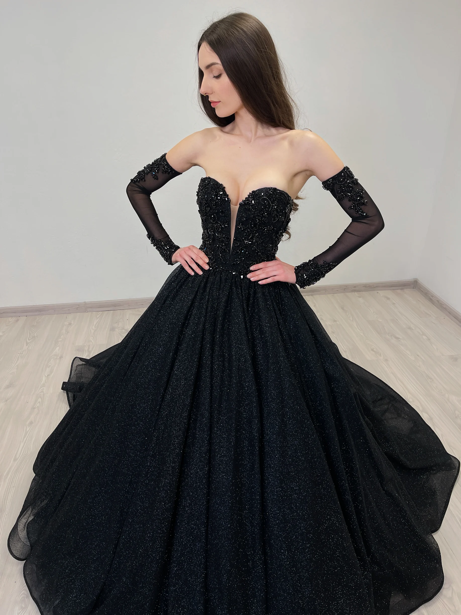 KAYLEEN sleeves with crystals 3 | Sherbon Clothing KAYLEEN sleeves with crystals - Image 3